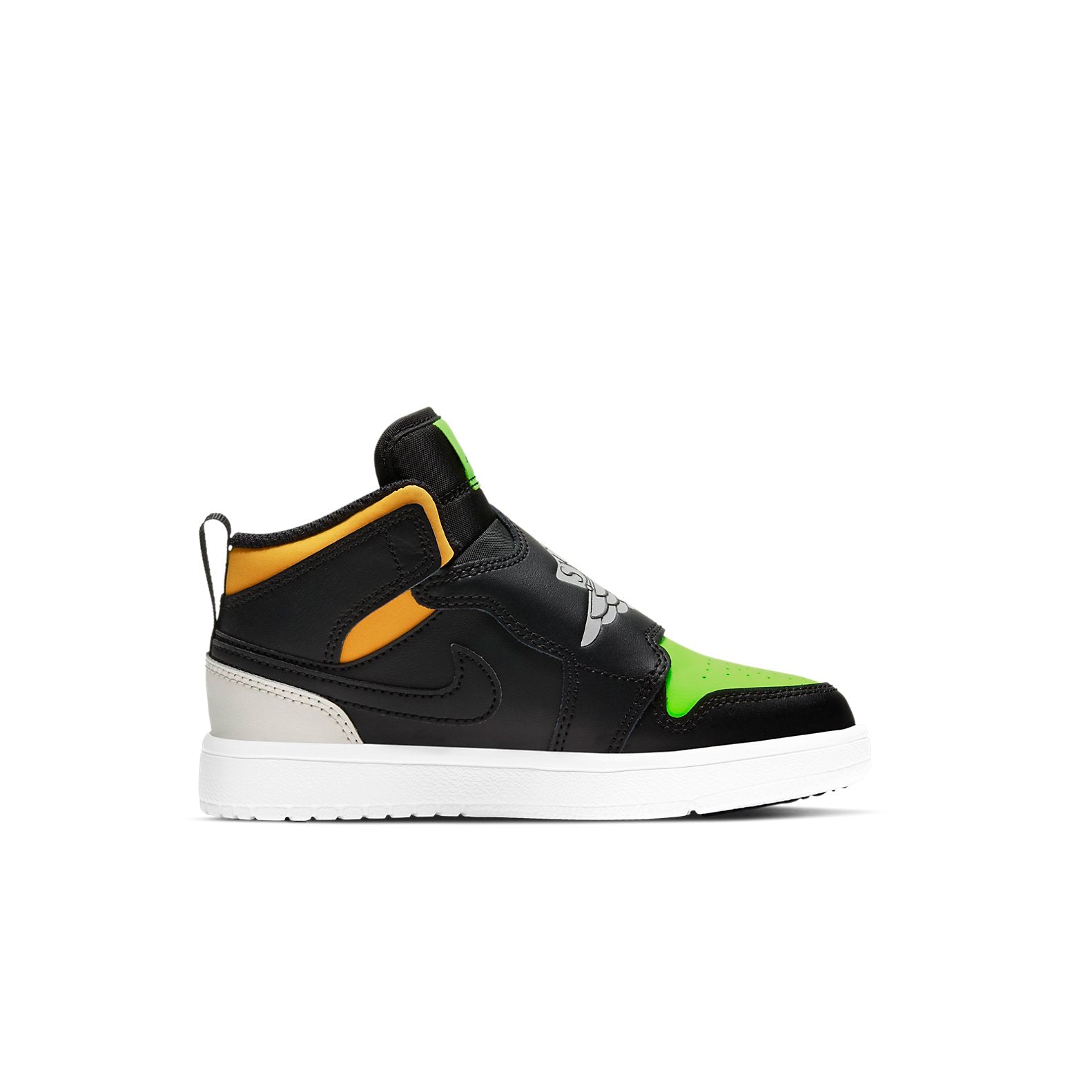 (PS) Air Jordan 1 Sky logo 'Black Green Orange' BQ7197-071