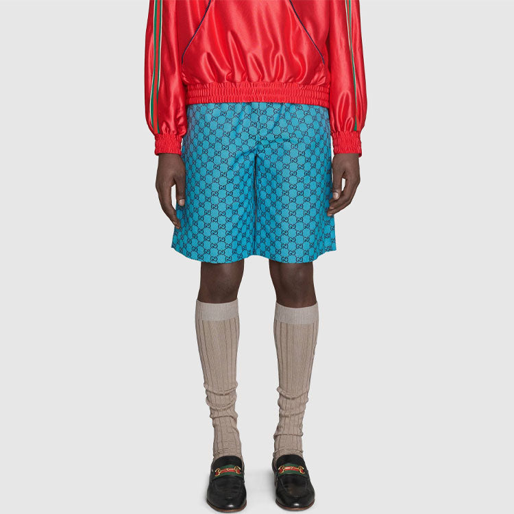 Gucci GG Multicolor Canvas Shorts 'Blue' 658089-Z8AOG-4336
