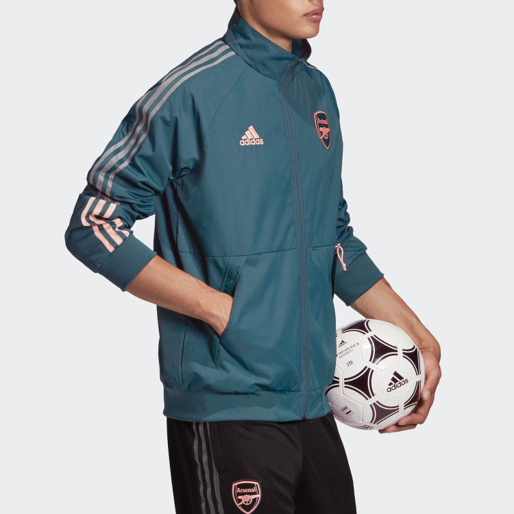 adidas Arsenal Soccer/Football Sports Jacket Green FQ6916
