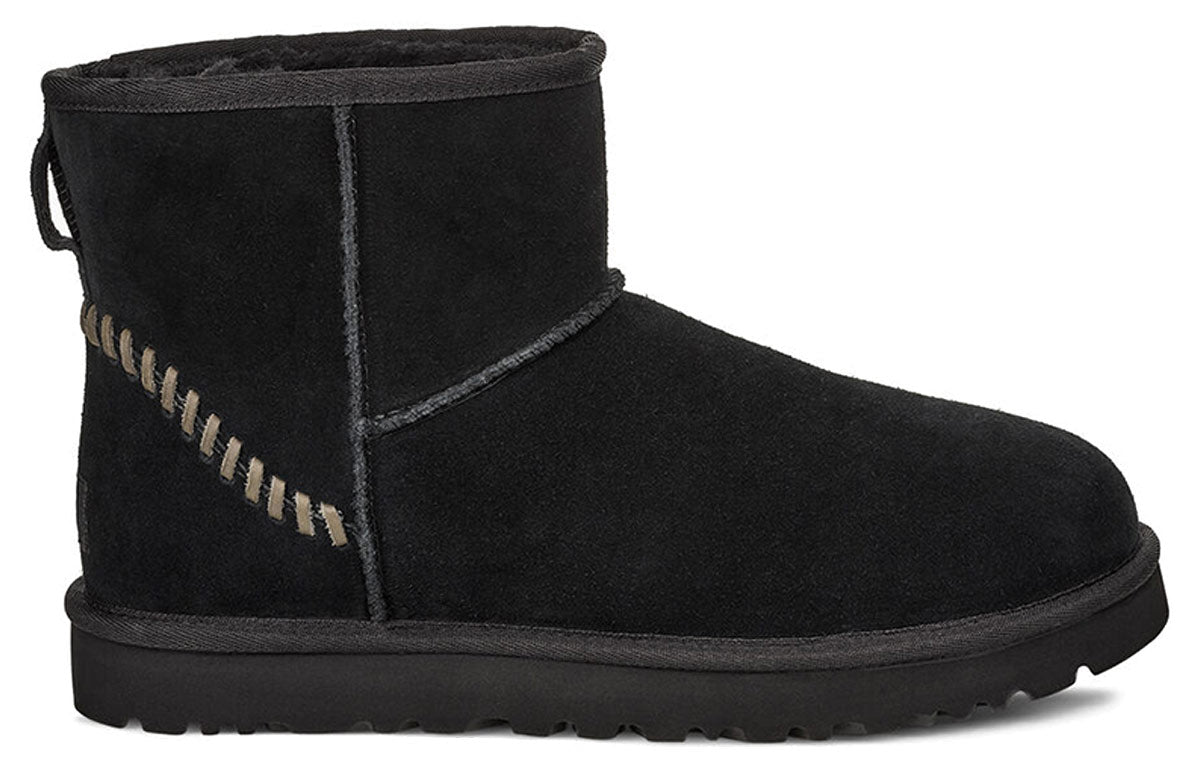 UGG Classic Mini Deco Suede 'Black' 1109952-BLK