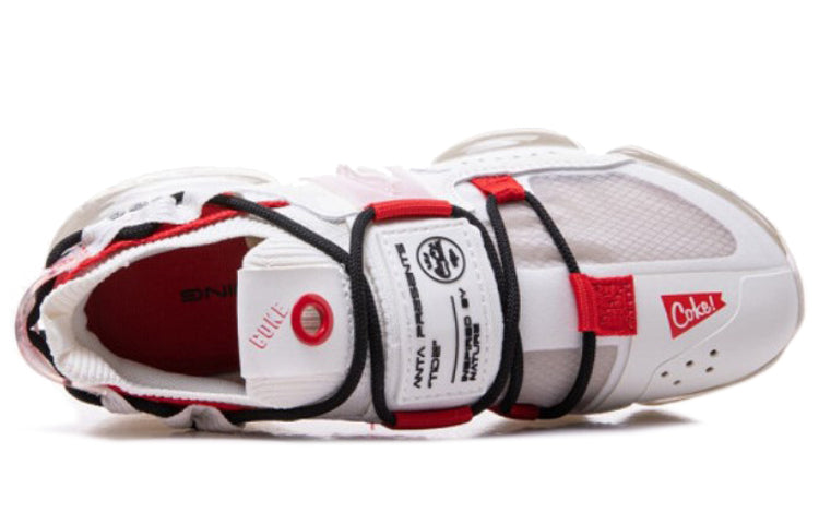 (WMNS) ANTA x Coca-Cola Running Series Sneakers 'White Black Red' 122025530-5