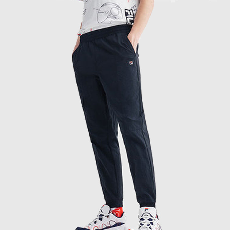 FILA Logo Side Woven Sports Pants Blue F11M028823F-NV