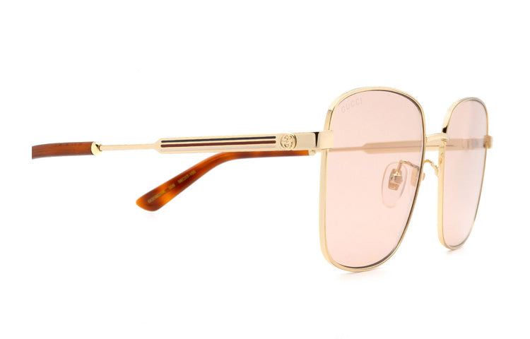 (WMNS) Gucci Square Sunglasses 58mm Brown/Gold GG0852SK-005