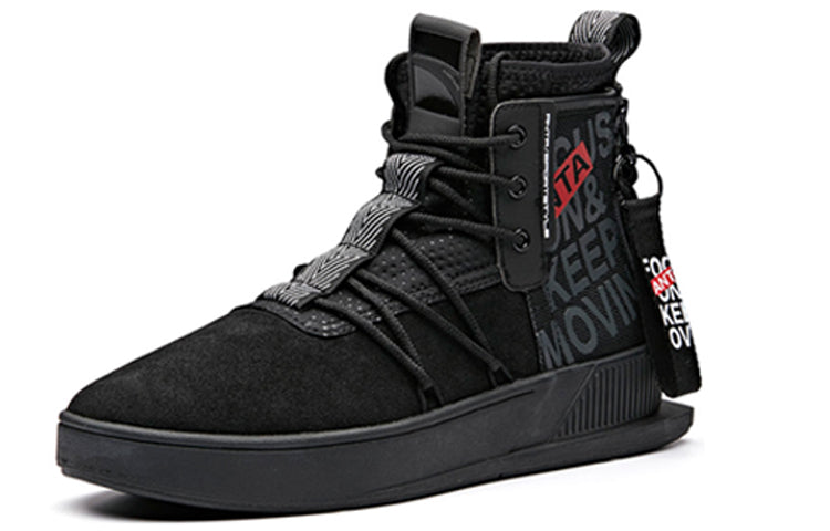 ANTA Skateboarding Series Sneakers High 'Black Grey Red' 11918042-1