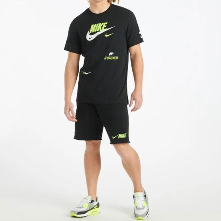 Nike Swoosh Round Neck Short Sleeve Black CU0078-010