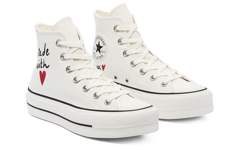 (WMNS) Converse Chuck Taylor All Star Lift High 'Valentine's Day - Vintage White' 571119C