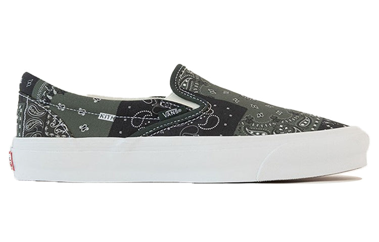Vans Kith x Vault OG Classic Slip-On LX 'Bandana - Scarab' VN0A45JK6CF