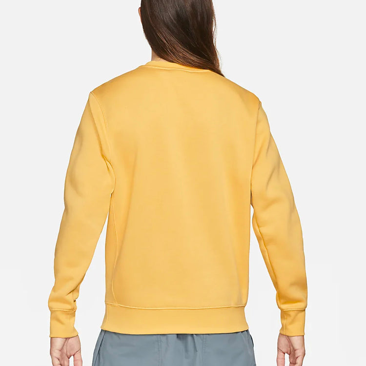 Nike Sportswear Club Fleece Round Neck Pullover 'Bright Yellow' BV2663-761