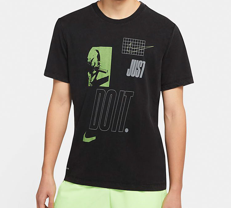 Nike DRI-FIT JDI Printing Short Sleeve Black CZ1242-011