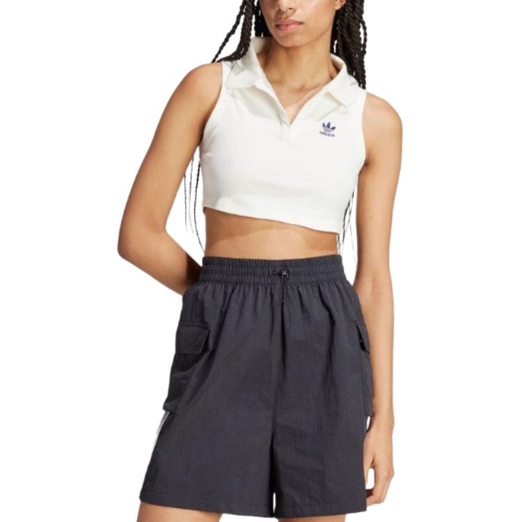 (WMNS) adidas Premium Originals Rib Top Asia Sizing 'White' IT9858