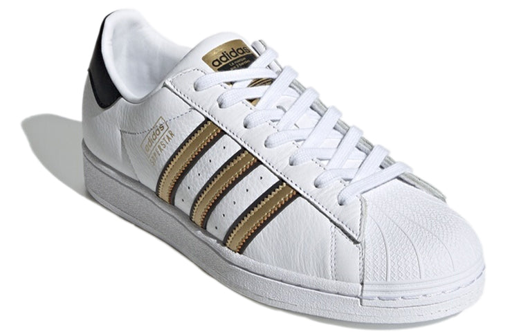 adidas originals Superstar 'White Gold Black' FY1335