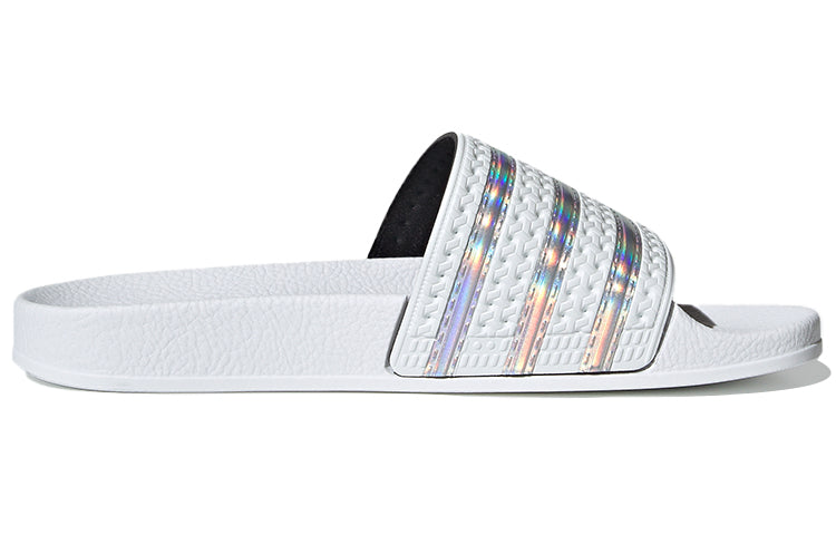 (WMNS) adidas Adilette Slide 'White Iridescent' FV0041