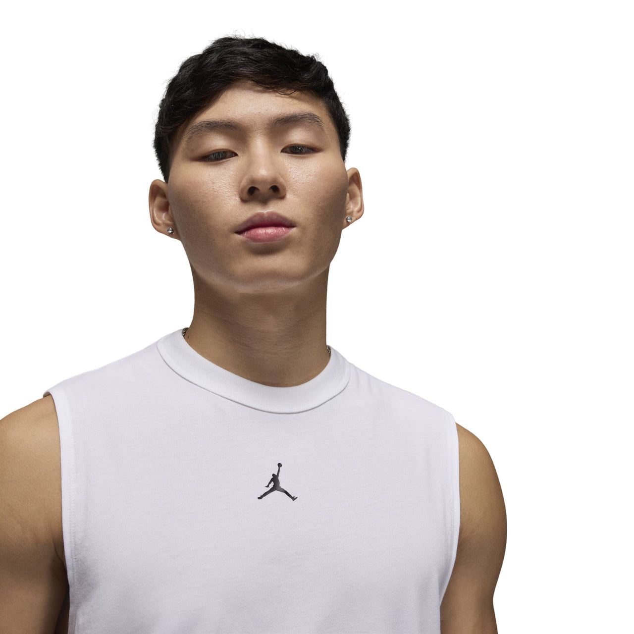 Air Jordan Sport Dri-FIT Sleeveless Top Asia Sizing 'White Black' FN5857-100
