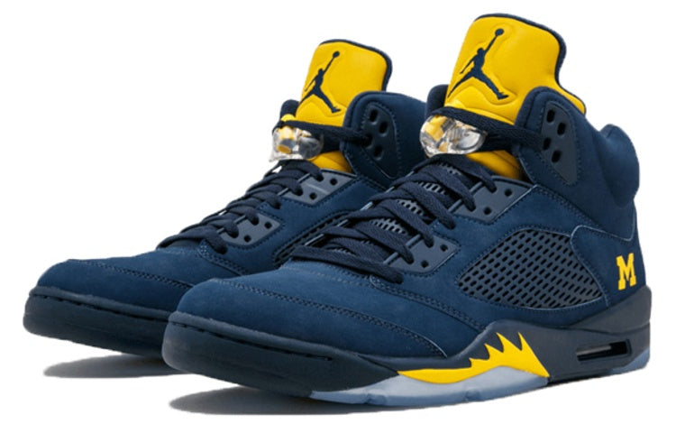 Air Jordan 5 Retro Michigan PE 'Navy Blue Army Green' FA16-MNJDLS-636