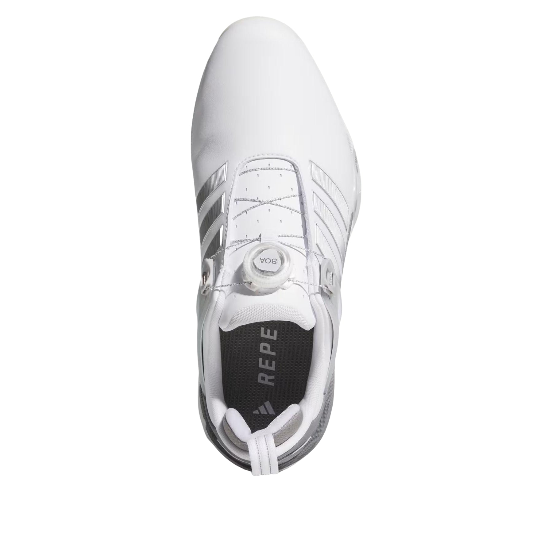 adidas Adipower 26 Boa Spikeless Golf Shoes 'Cloud White Silver Metallic Grey Two' JS4140