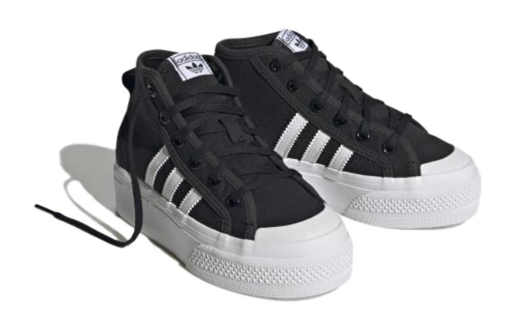 (GS) adidas Nizza Platform Mid 'Black' GY9955