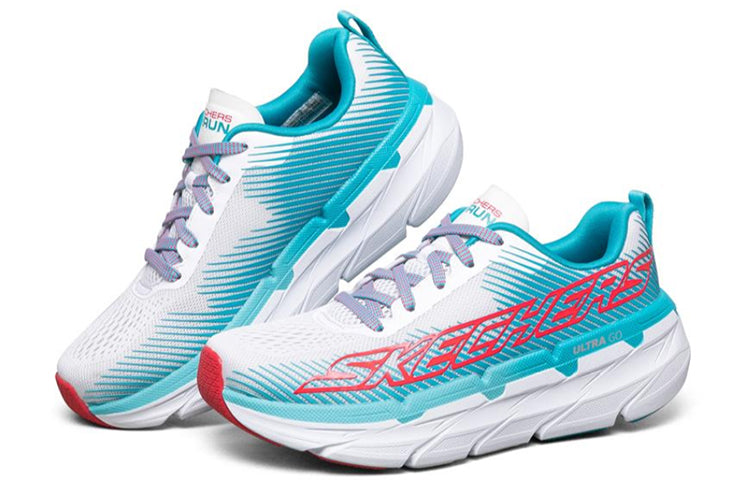 (WMNS) Skechers Max Cushioning Premier Blue/White/Red 17692-WAQ