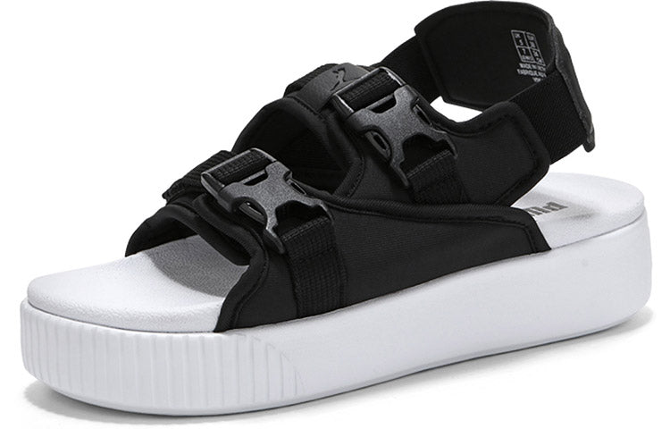 (WMNS) PUMA Platform Slide YLM 19 'Black White' 369424-01