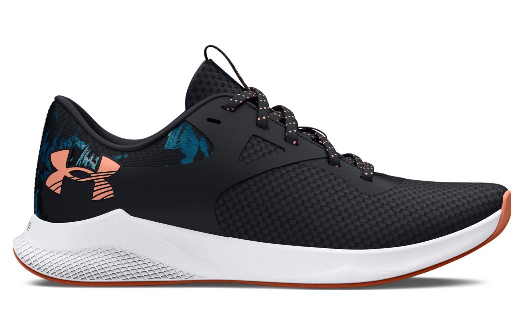 (WMNS) Under Armour Charged Aurora 2 'Black Orange White' 3025238-004