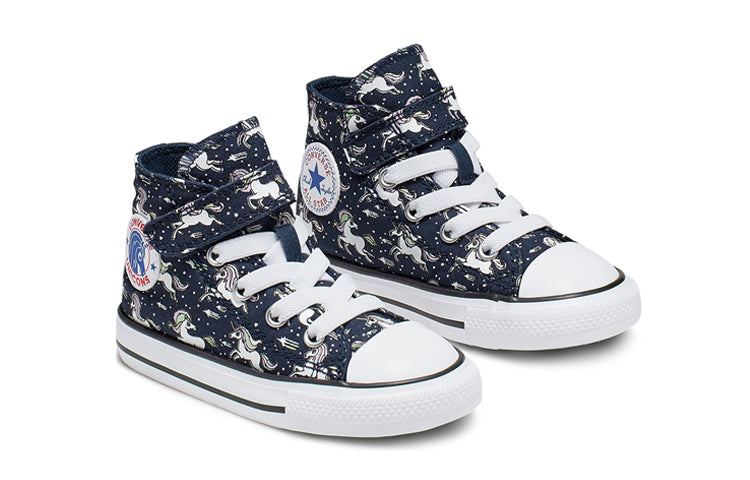 (PS) Converse Hook-and-Loop Chuck Taylor All Star High Top Blue 766203C