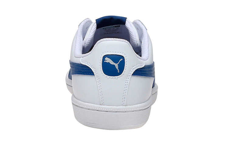 PUMA Smash Leather White/Blue 356722-21