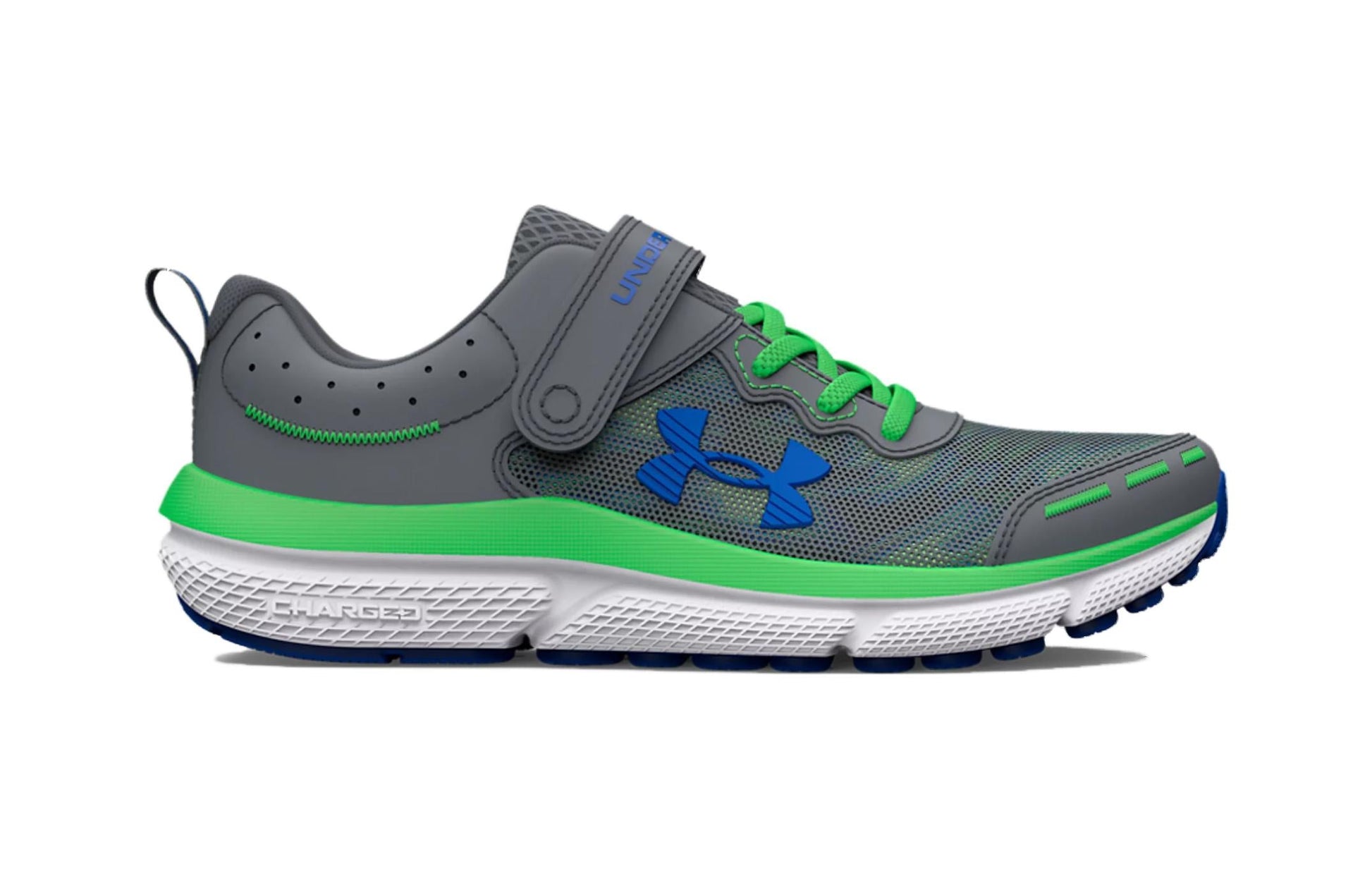 (PS) Under Armour Assert 10 AC Laser 'Pitch Grey Green Screen' 3026787-100