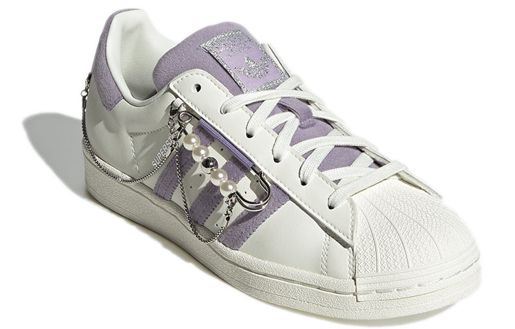 (WMNS) adidas originals Superstar SneakersShoes 'White Purple' GZ3389