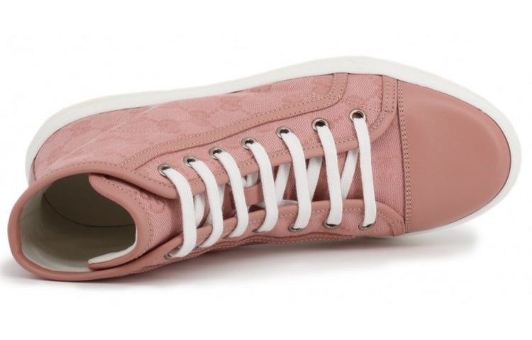 (WMNS) Gucci GG High 'Logo Print - Soft Pink' 426186-KQWM0-5777