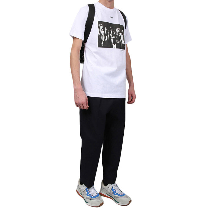 Off-White Chest Printing Short Sleeve White OWOMAA027R201850150110