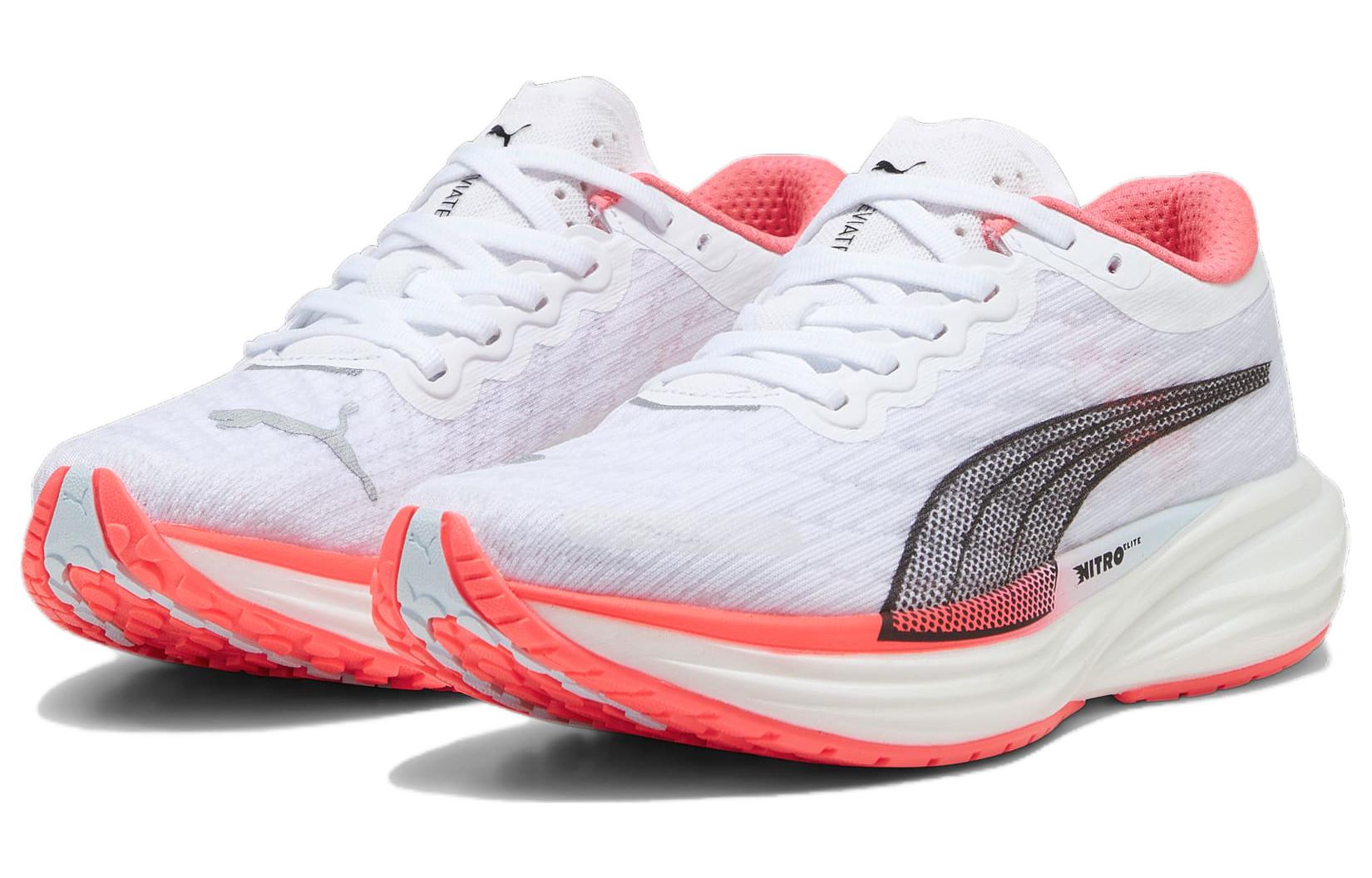 (WMNS) PUMA Deviate NITRO 2 'White Fire Orchid' 376855-19