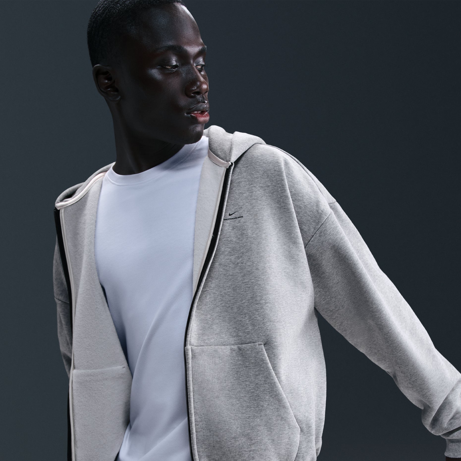Nike Standard Issue Therma-FIT Full-Zip Hoodie 'Dark Grey Heather' IO3690-063