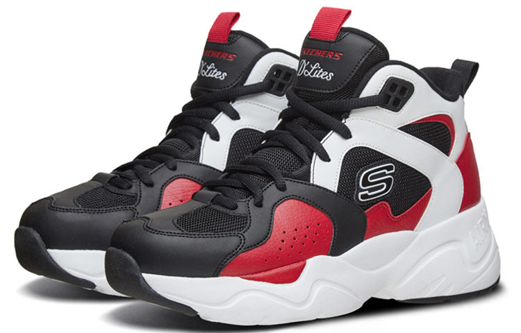 (WMNS) Skechers D'Lites High-Top Black/Red 88888379-BKWR