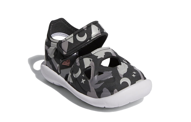 (TD) adidas Fortaswim 2 I Camouflage Sandals 'Black Grey White' G54087