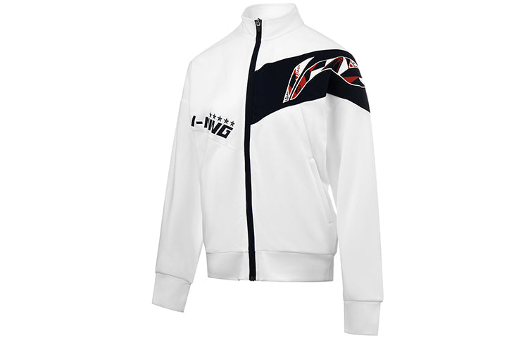 Li-Ning Badminton Series Logo Printing Jacket White AWDS364-2