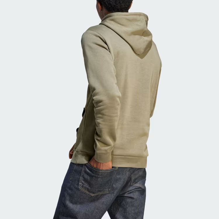 adidas Fleece Big Logo Hoodie 'Olive Green' IJ8913