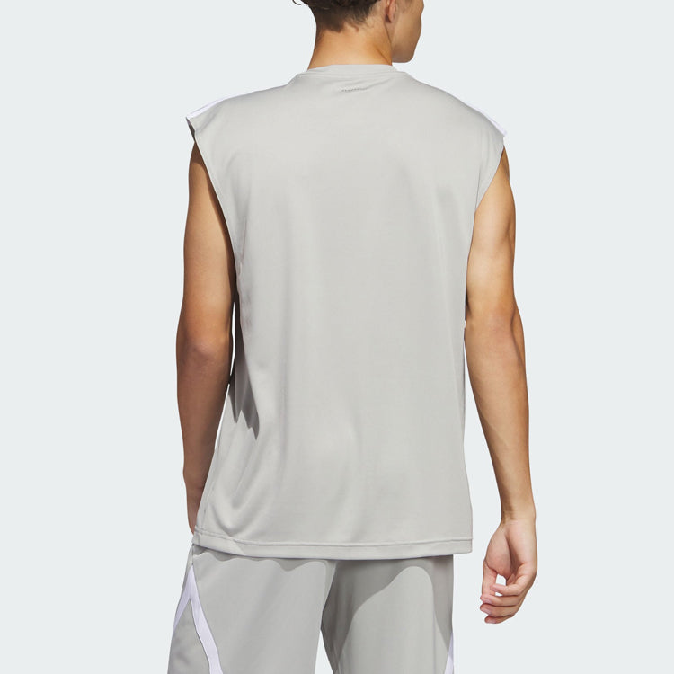 adidas All-World Sleeveless Tank Tee 'Metal Grey' IC2467