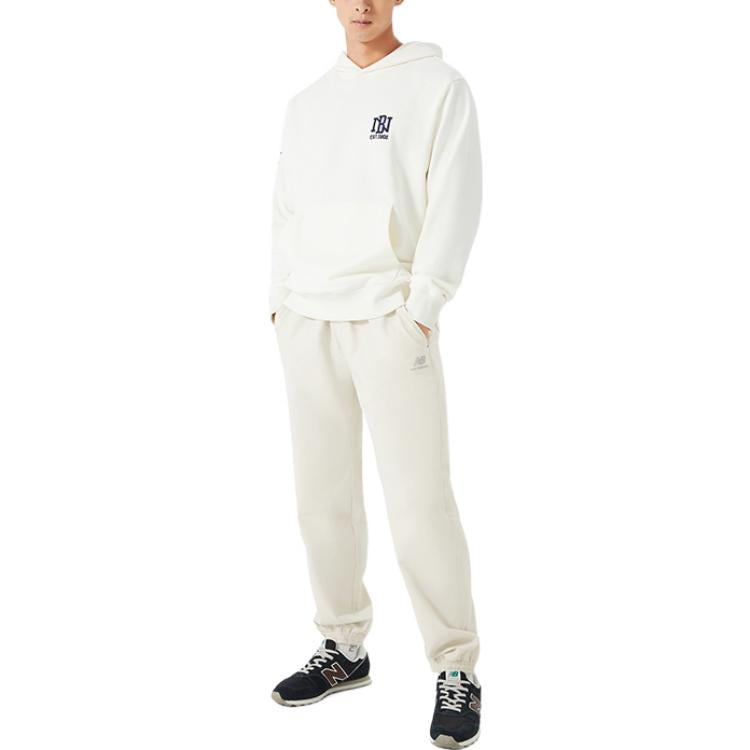 New Balance Logo Print Hoodie Asia Sizing 'White' AMT23336-CIC