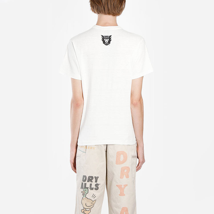 HUMAN MADE Cat Love Printing Short Sleeve Unisex White HM18TE001