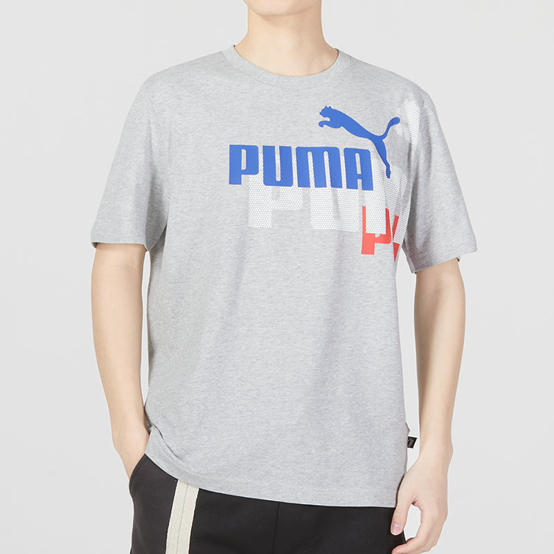 PUMA Ess Logo Power Tee 'Grey' 675728-04