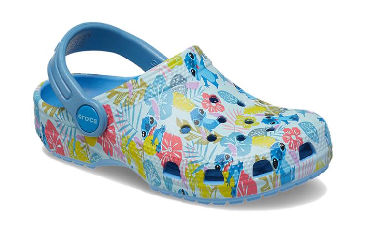 (TD) Crocs x Disney Classic Clog 'Stitch Hawaiian Print' 209471-4TB
