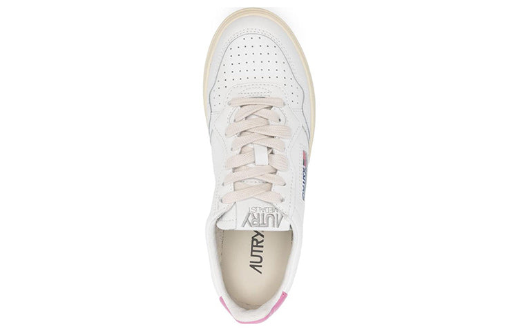 (WMNS) AUTRY Medalist low Leather 'White Pink' AULW-LL55