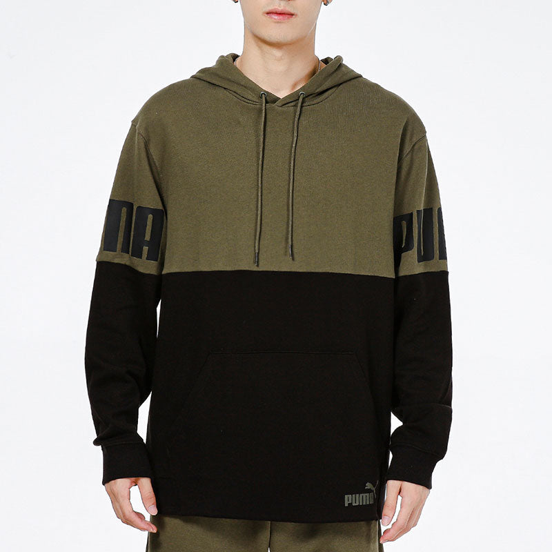 PUMA Power Colorbloc Jumper Hoodie 'Green' 847723-44