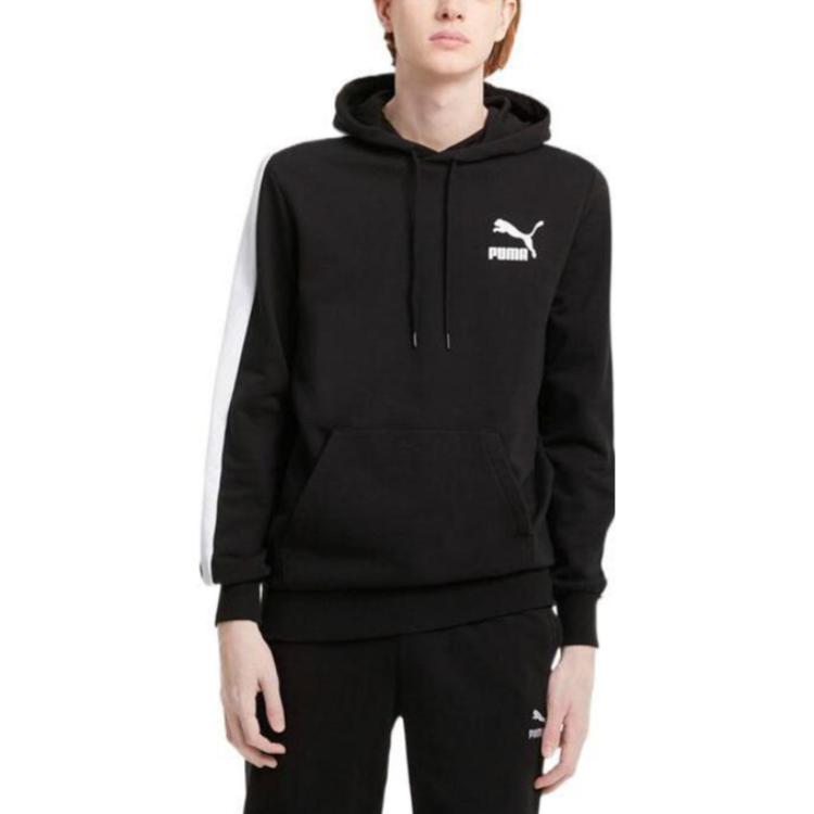 PUMA Iconic T7 Hoodie 'Black White' 531354-01