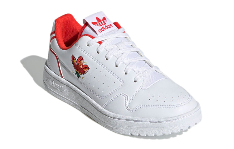 (GS) adidas originals NY 90 J 'White Red' FY2592