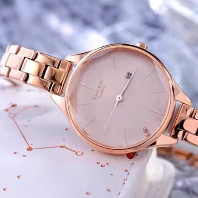 Casio Sheen Minimalistic Business Analog Watch 'Rose Gold Pink' SHE-4062PG-4AUPR-PERSON