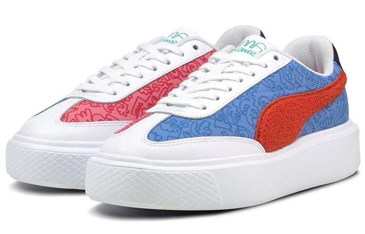 (WMNS) PUMA Mr. Doodle x Oslo Maja 'Ultramarine American Beauty' 375791-01
