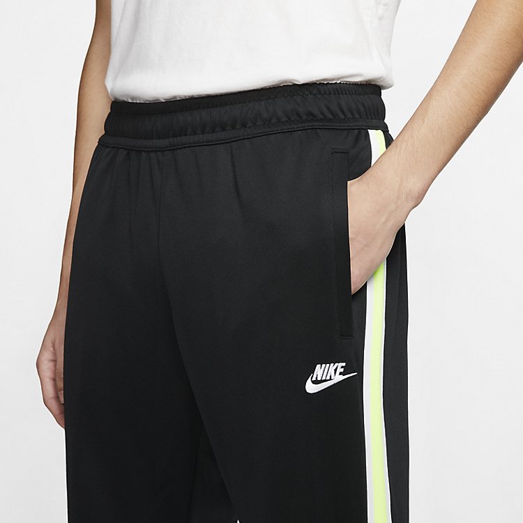 Nike Sportswear Tribute Track Pants 'Black Volt-White' AR2246-012