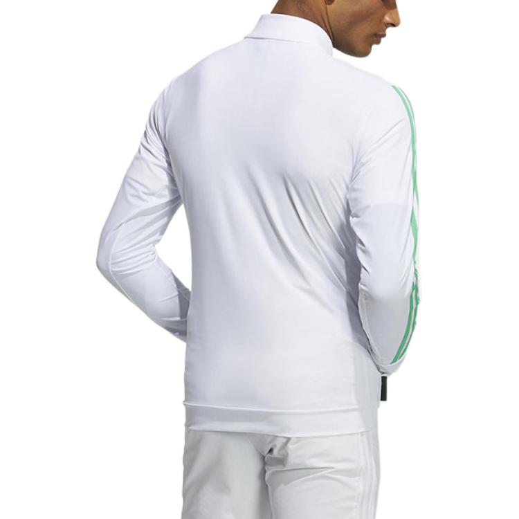 adidas Primeblue 3 Stripe Long Sleeve Jacket 'White' GV1183