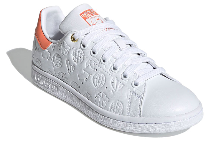 (WMNS) adidas Stan Smith 'Embossed Graphics - White Semi Coral' FX5677