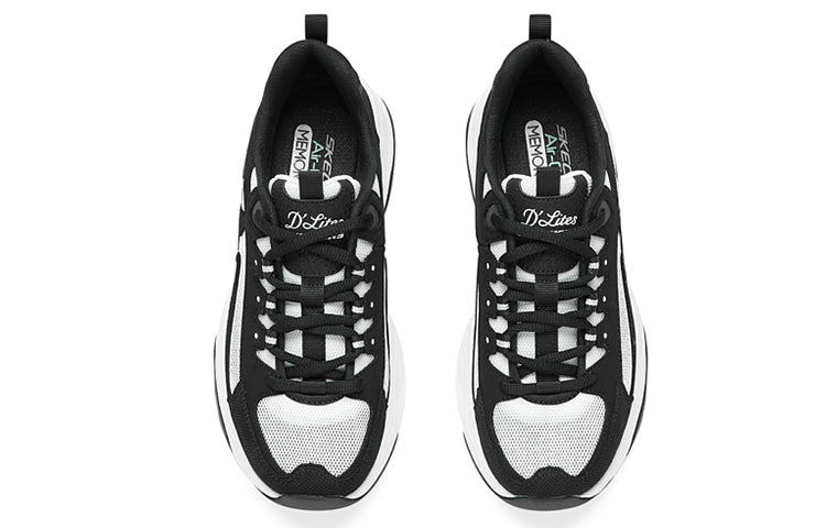 Skechers D'Lites 4.0 'Black White' 896114-BKW